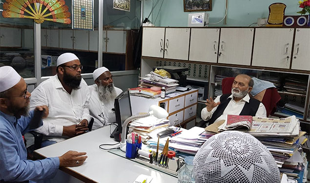 MRF delegation with Zafaryab Jeelani