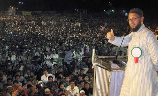 Asad Owaisi rally in Hyderabad