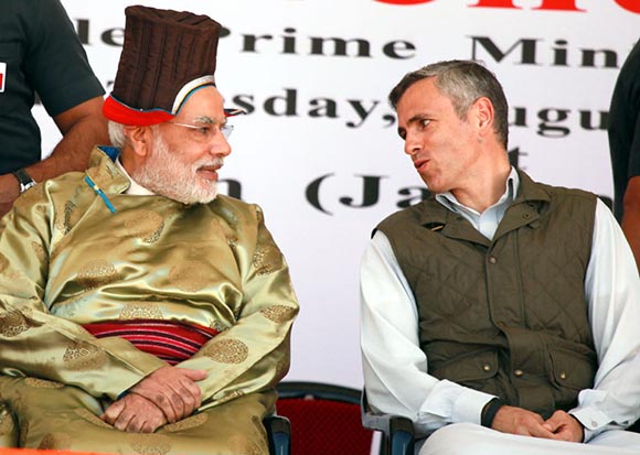 Modi with Omar