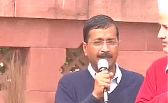 Kejriwal Protest