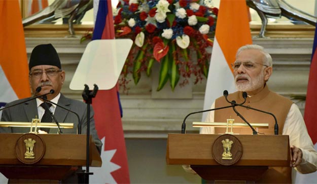 Modi with Nepalese PM
