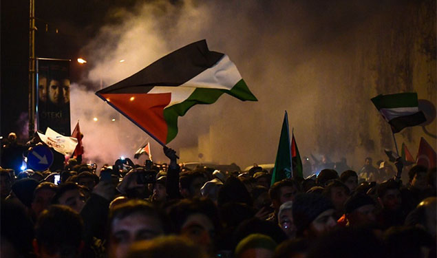 Protest over Jerusalem