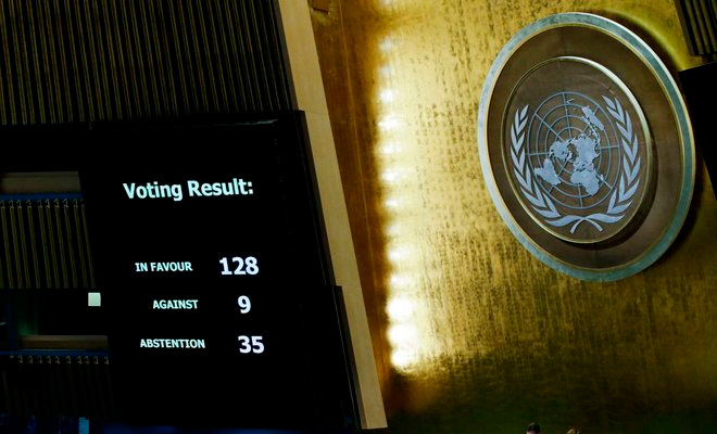 UN Jerusalem Vote Result