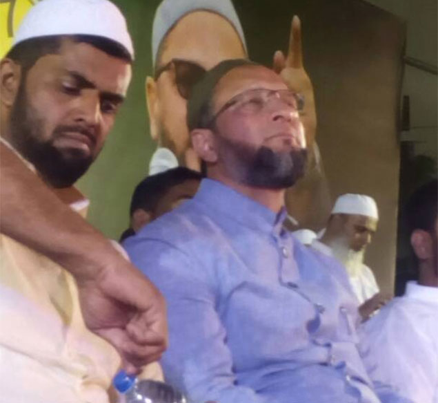 Malik Yunus Isa with Asaduddin Owaisi