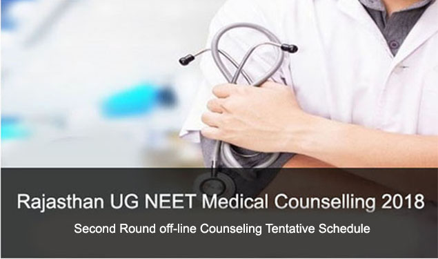 Raj UG NEET 2018 2nd Round Offline Counseling