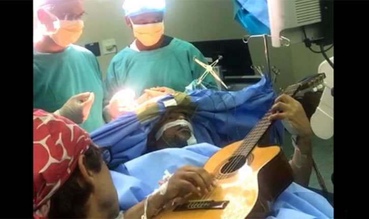 Musician Plays Guitar During Surgery