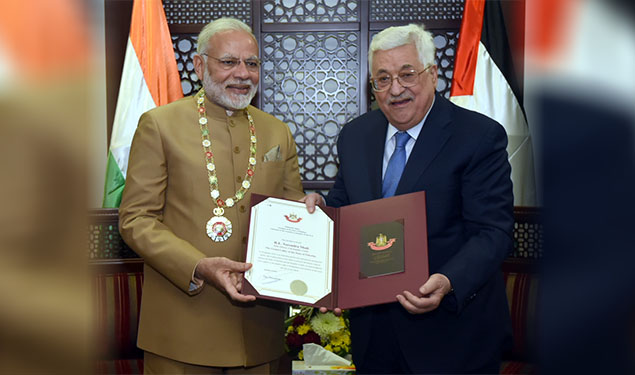 Palestinian award to Modi