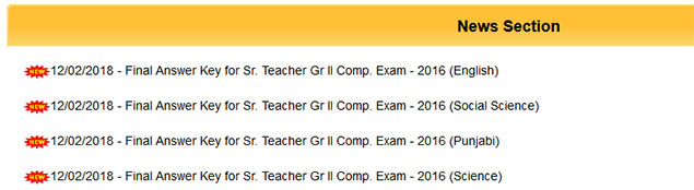 RPSC Answer Keys