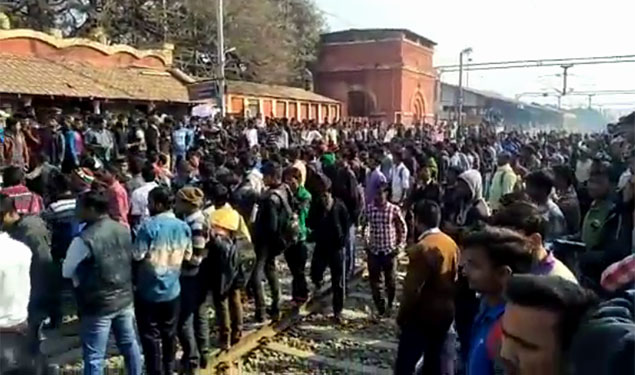 Bihar Protest Over Railway Jobs