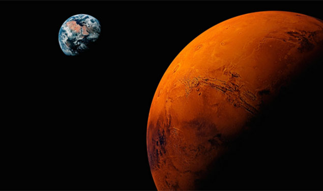 Blood Moon and Mars
