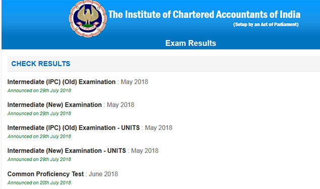 CA IPC Result 2018