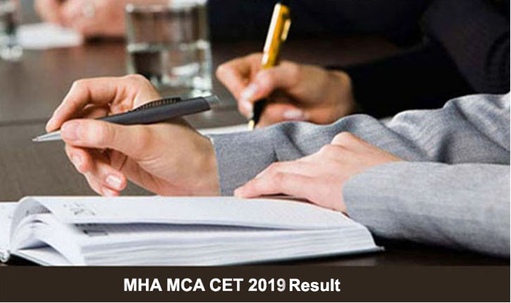 MHA MCA CET 2019 Result