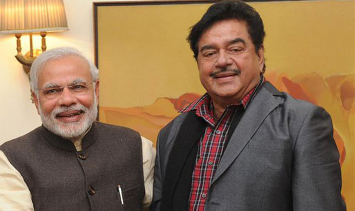 Shatrughan Sinha with Modi