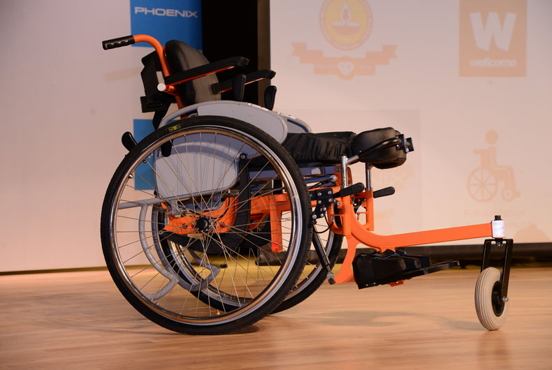 Launched India's first indigenouslydesigned Standing Wheelchair