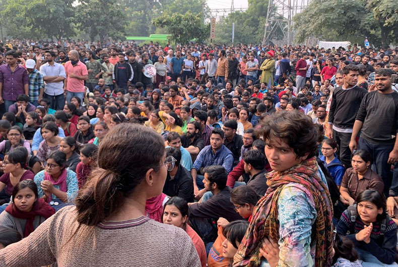 JNU Protesr