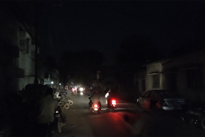 Malegaon Power Off Protest