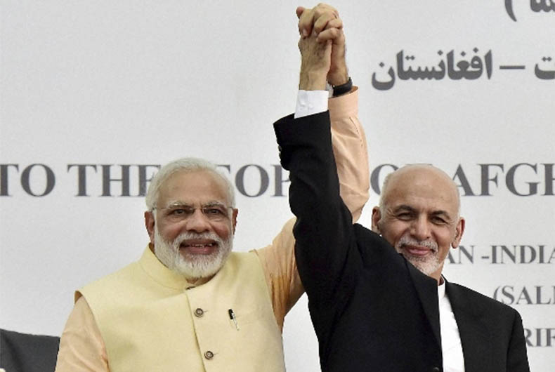 Modi with Ghani