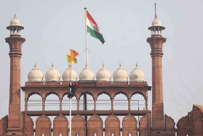 Farmers Protest at Red Fort