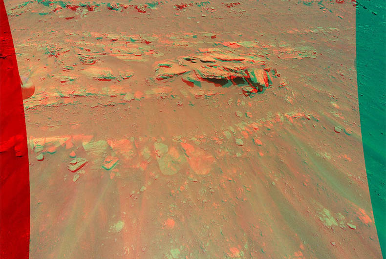 Mars rock 3d image