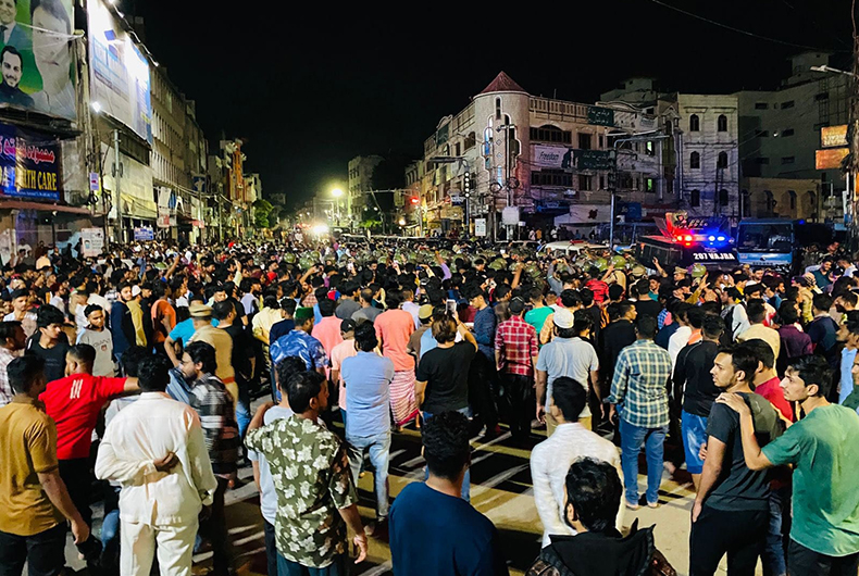 Protest against Raja Singh