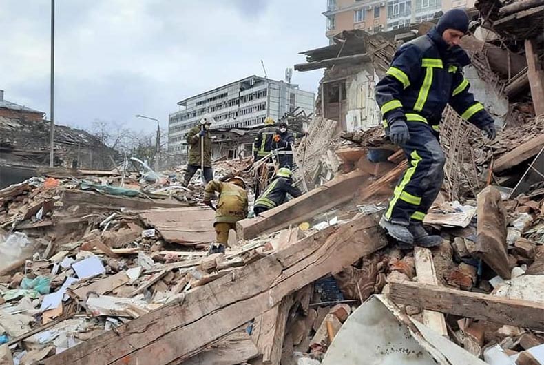 Latest Russian strikes leave Ukraine's 2nd largest city without power