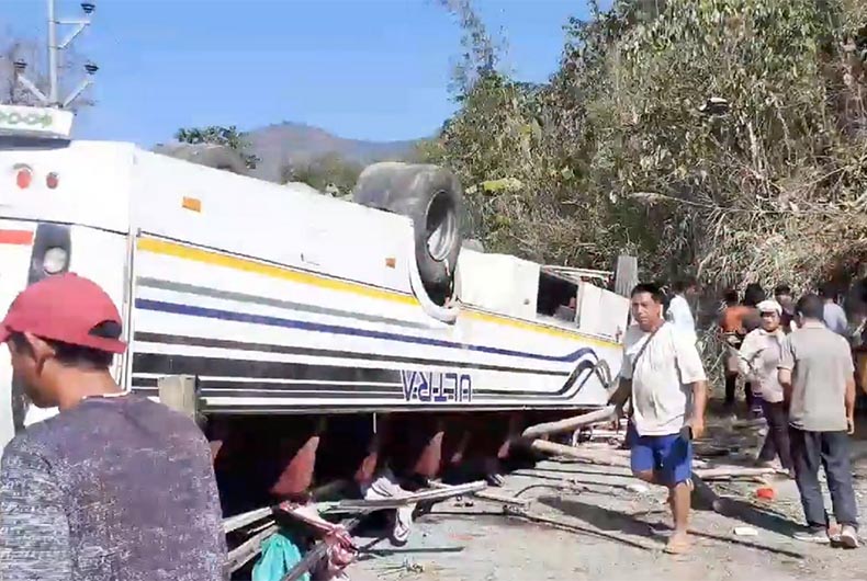 8 girl-students among 9 killed as school bus overturns in Manipur
