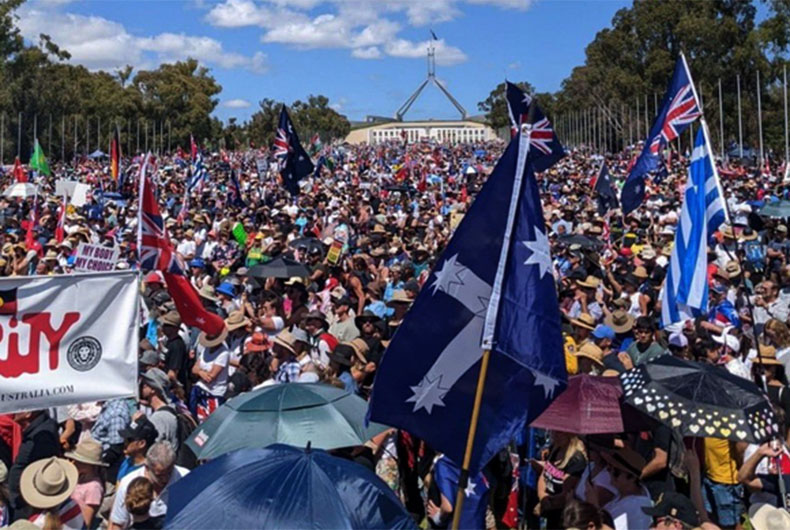 Australia Protest against Covid Vaccine