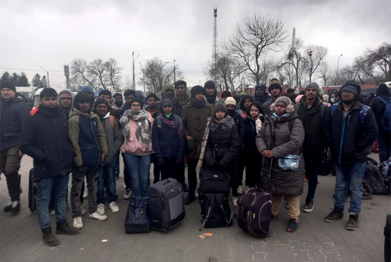 Indian students in Ukraine