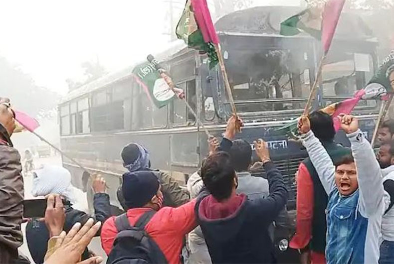 RRB NTPC Protest