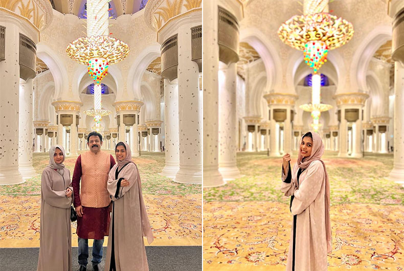 Krishnakumar's daughters in Hijab