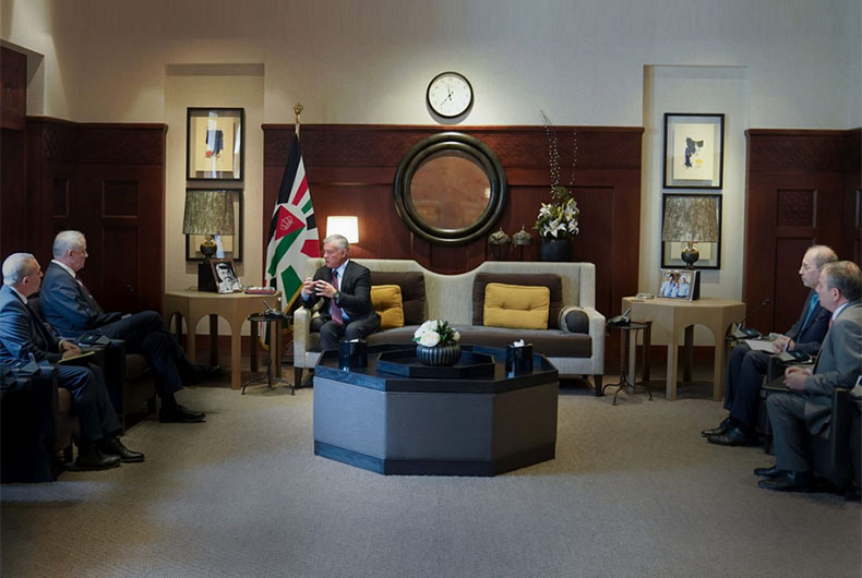 King Abdullah Benny Gantz