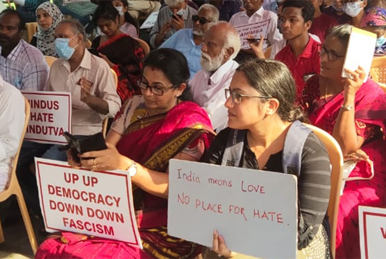 Chennai protest