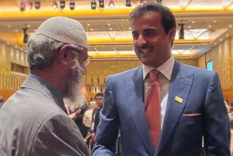 Zakir Naik with Qatar Emir