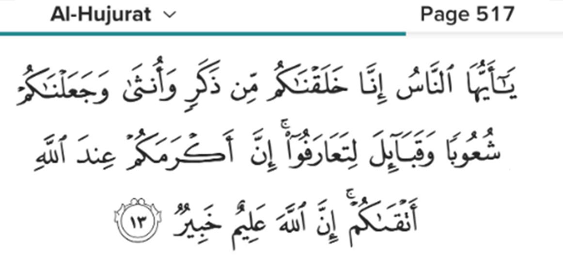 Quran on Diversity