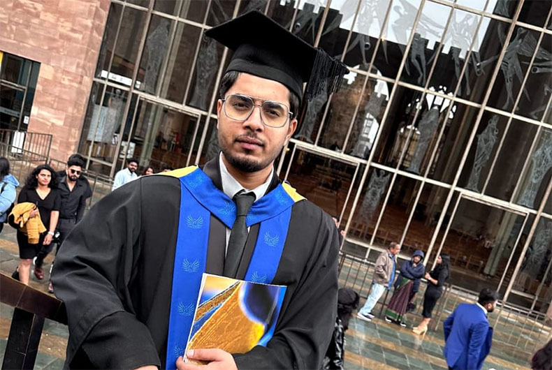 Malegaon builder’s son gets Masters from Coventry University, UK