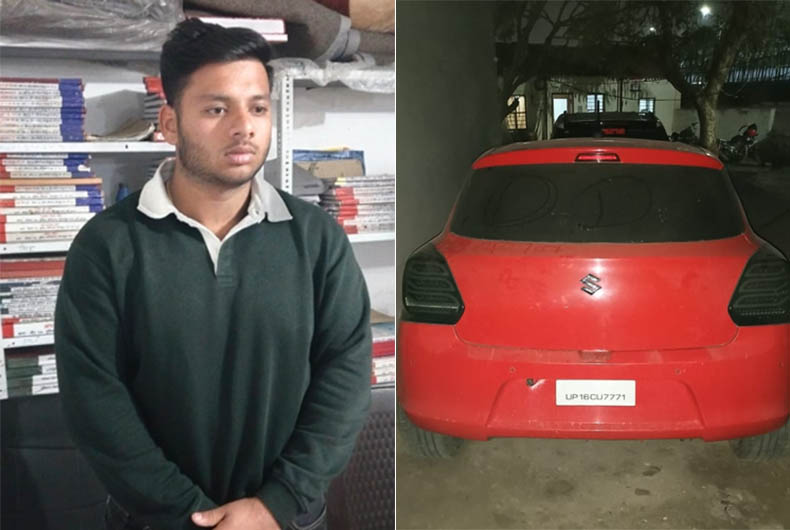 Amity student tries to run over traffic cop, arrested