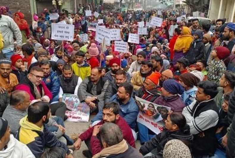 Haldwani Protest