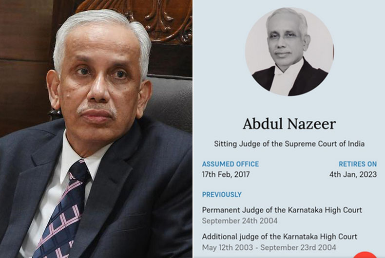 A people's judge, Justice S. Abdul Nazeer ends SC innings