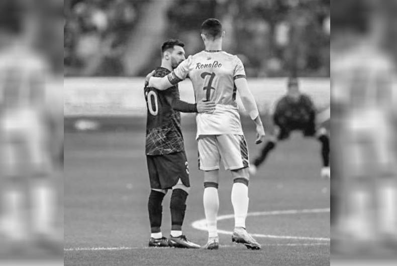 Ronaldo and Messi together
