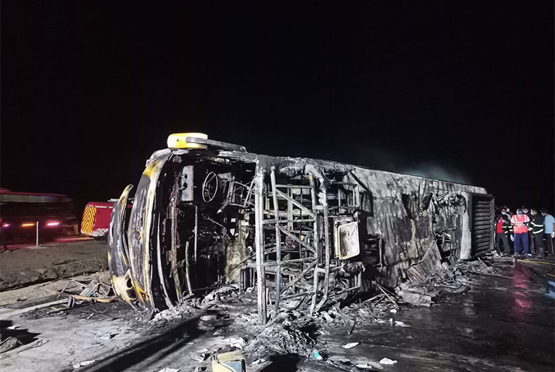 25 dead as Vidarbha Travels bus catches fire on Nagpur-Mumbai Samruddhi Express