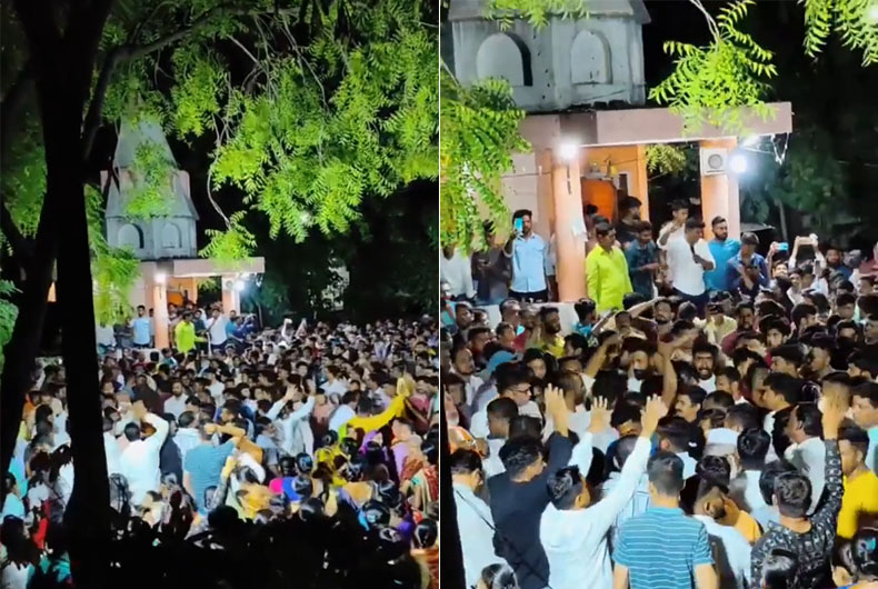 2 Hindus detained, 1 held after Temple vandalised in Dhule