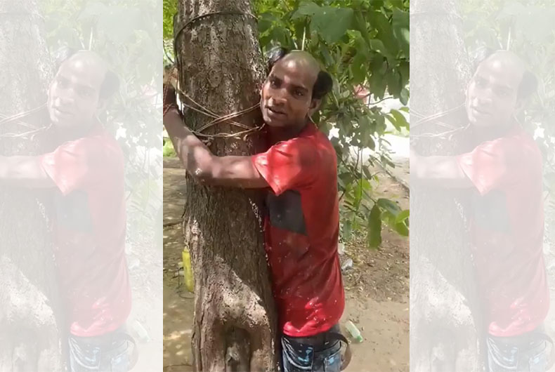Muslim man tied to tree, forced to chant slogan hailing Hindu god