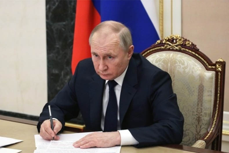 Putin signs law suspending Russia's participation in arms treaty with US