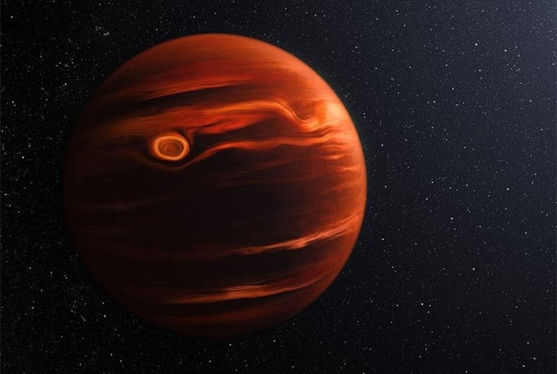 JWS Telescope Spots Swirling, Gritty Clouds on Remote Planet