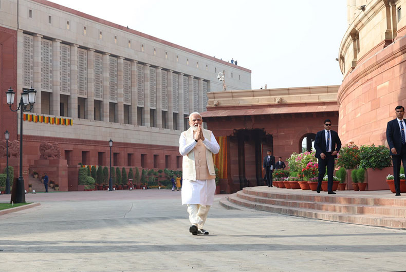 In Near Solo Show, Modi Inaugurates New Parliament Building