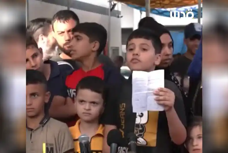 Watch: Gaza kids address press, say Israelis are lying to the world
