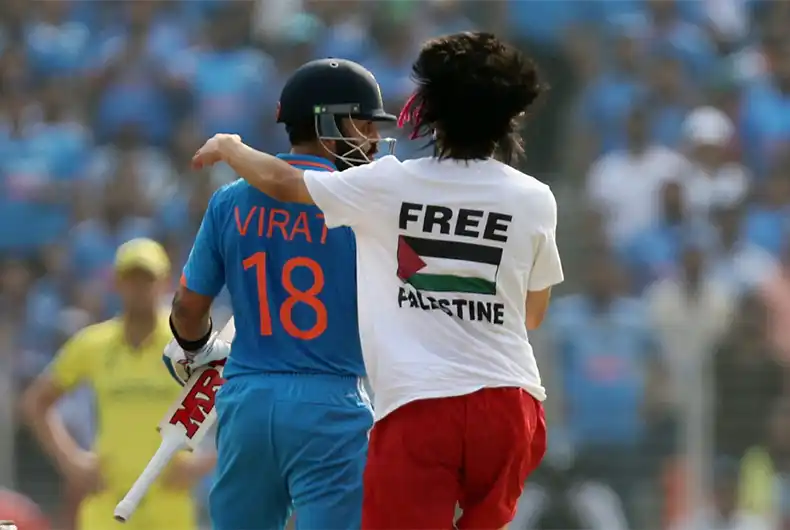 Free Palestine T Shirt in Cricket World Cup