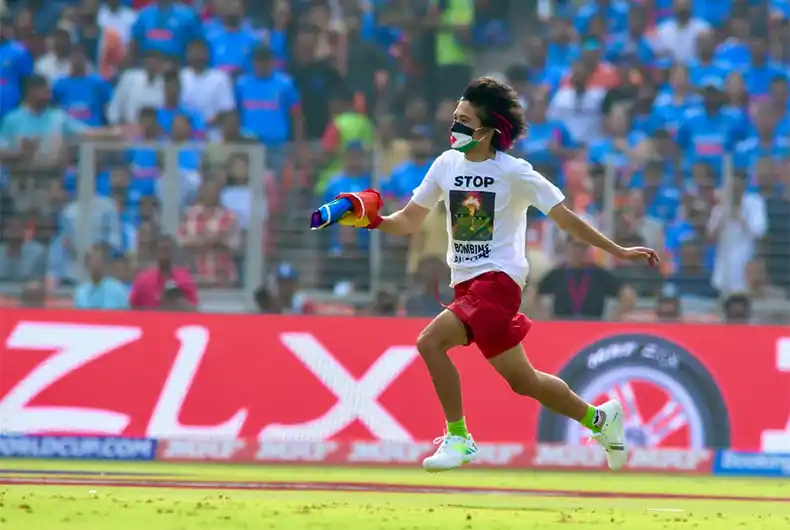 Free Palestine T Shirt in Cricket World Cup