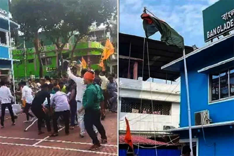 Bangladesh Mission in Tripura stormed by Hindu Sangharsh Samiti supporters