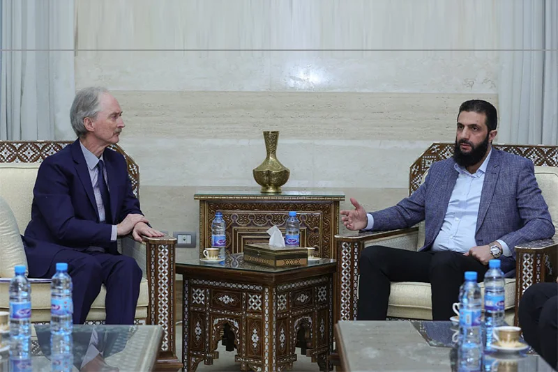 UN envoy meets HTS Cheif Abu Muhammad al-Golani in Damascus